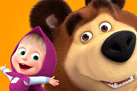 Masha et Michka dans la Prairie