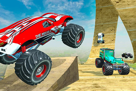 Jeu Monster Truck Race Mega Ramp
